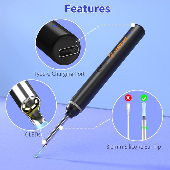 Cameras, Photo & Video Ear Wax Removal Tool Ear Cleaner With 192p